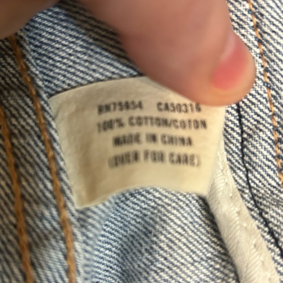 EZRA FITCH 100% Cotton Distressed Jean Jacket - Picture 5 of 12